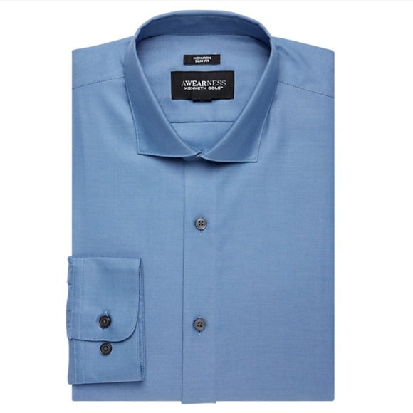 Awearness Kenneth Cole Sky Blue Dress Shirt - Picture 1 of 1
